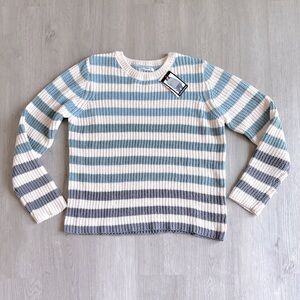 NWT Blue & White Striped Sweater